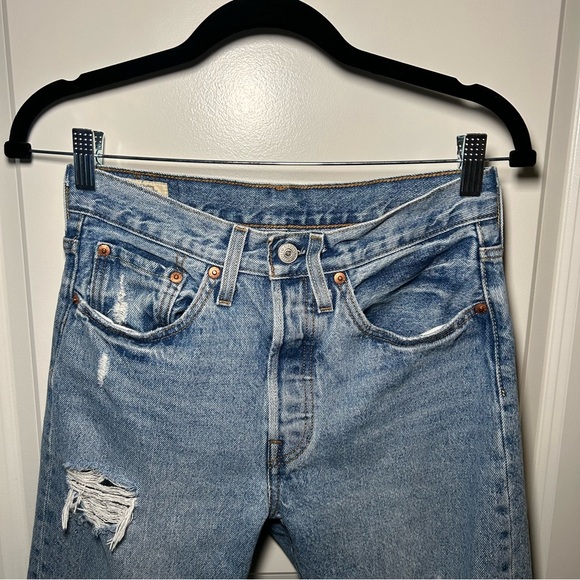 Levi’s 501 Skinny Jeans in Can’t Touch This Size 26 L28 100% Cotton - Picture 4 of 16